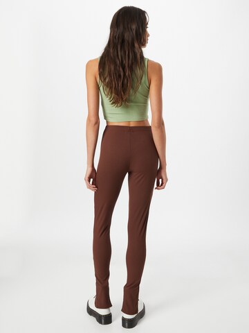 Misspap Skinny Spodnie w kolorze brązowy