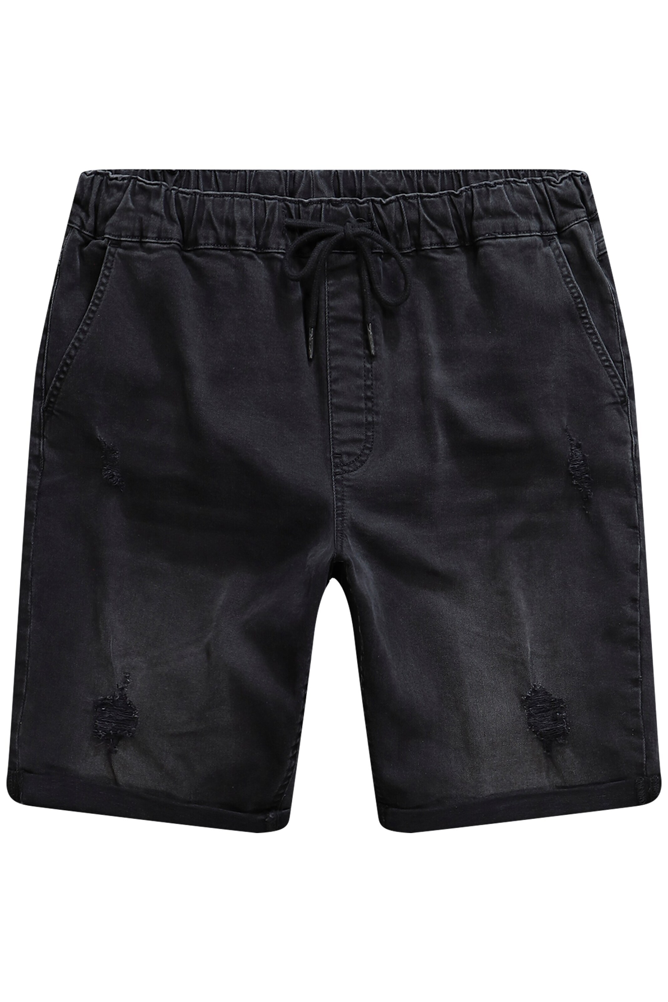 STHUGE Loosefit Jeans in Zwart: voorkant