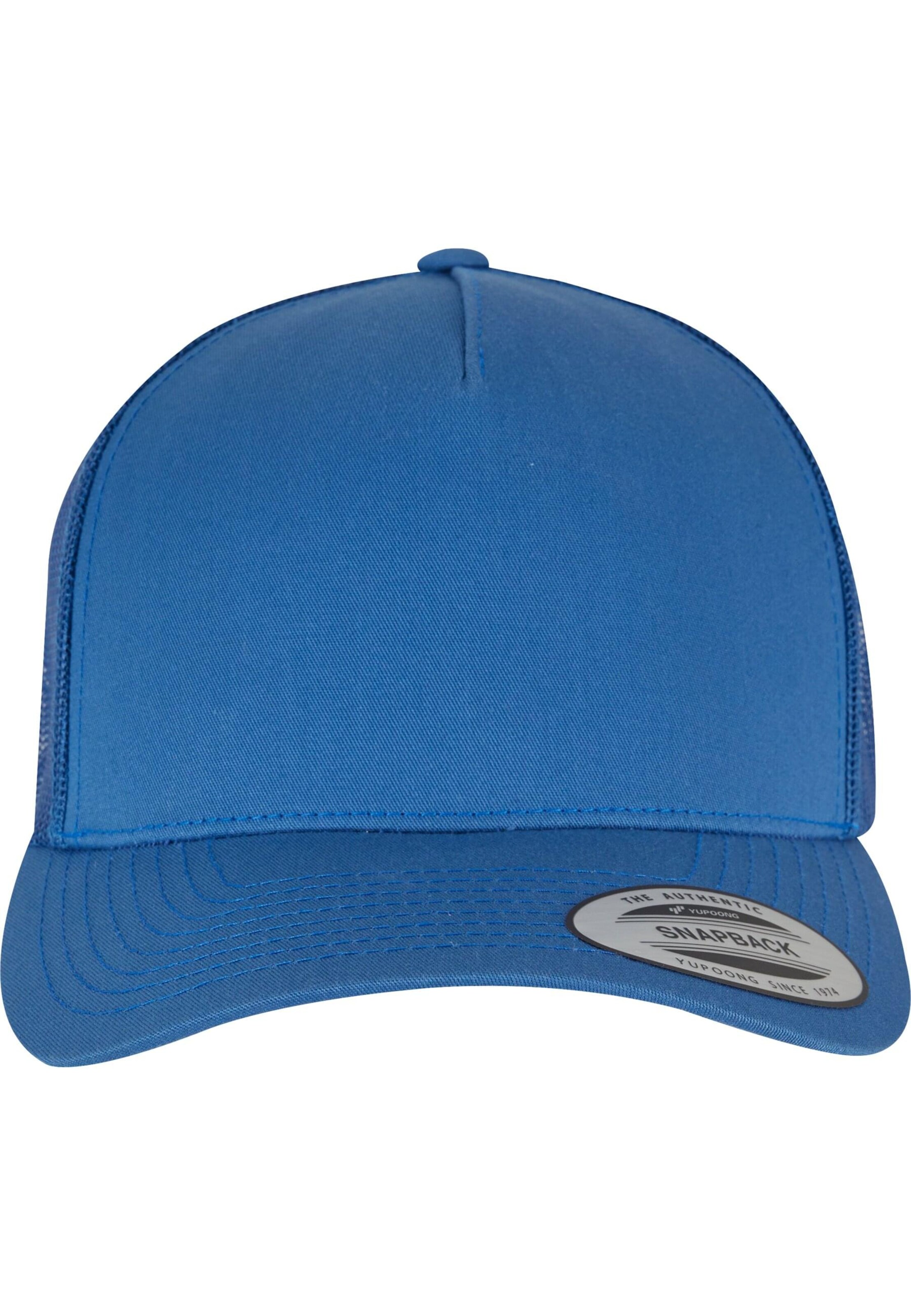 Flexfit Cap in Blau: Vorderseite