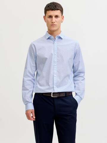 JACK & JONES - Ajuste regular Camisa en azul: frente
