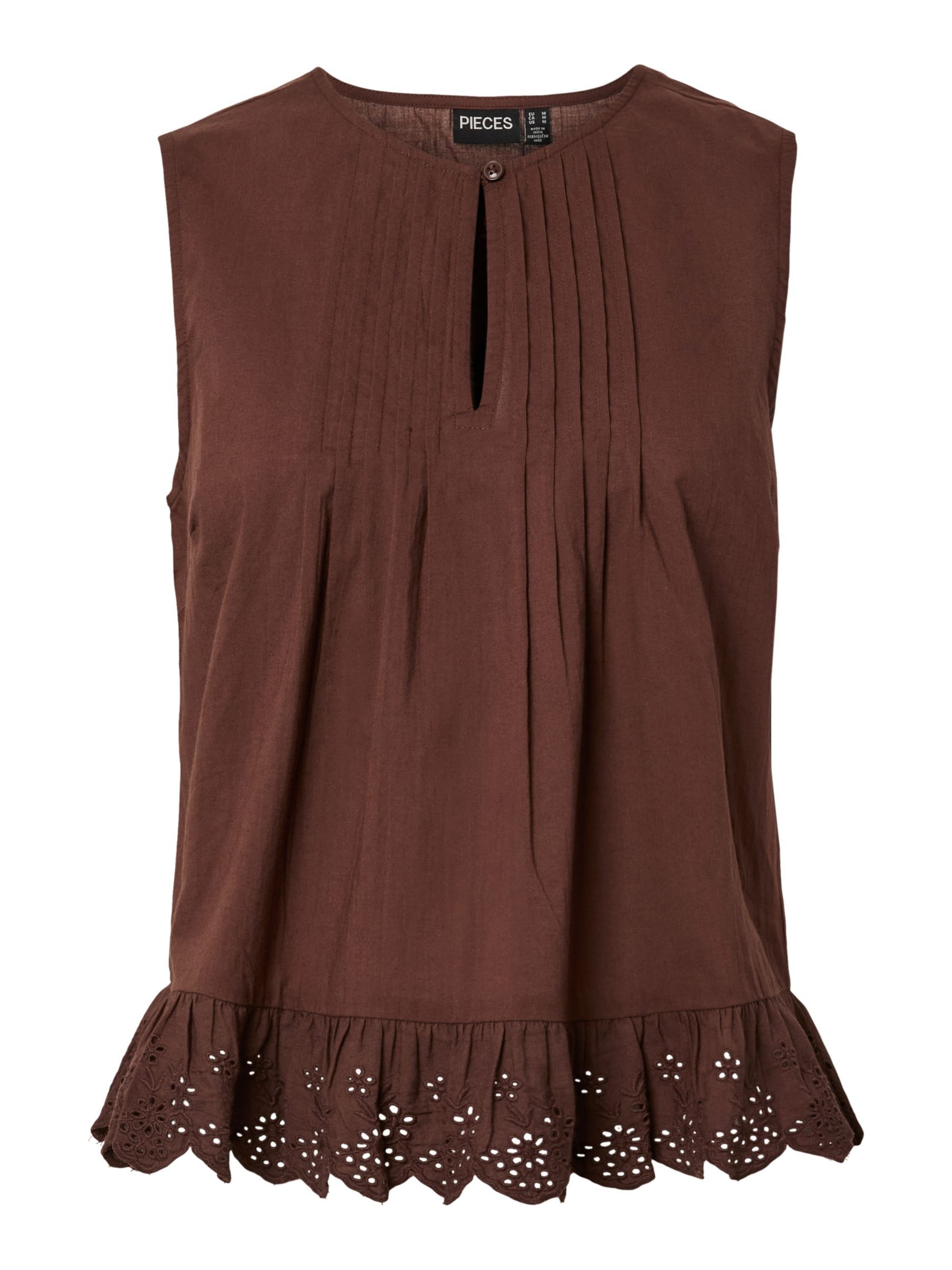 PIECES - Blusa 'PCPaige' en marrón: frente