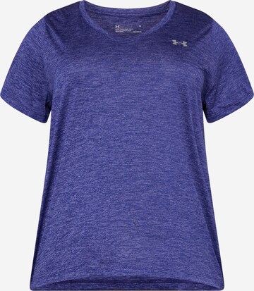 T-shirt fonctionnel UNDER ARMOUR en bleu : devant