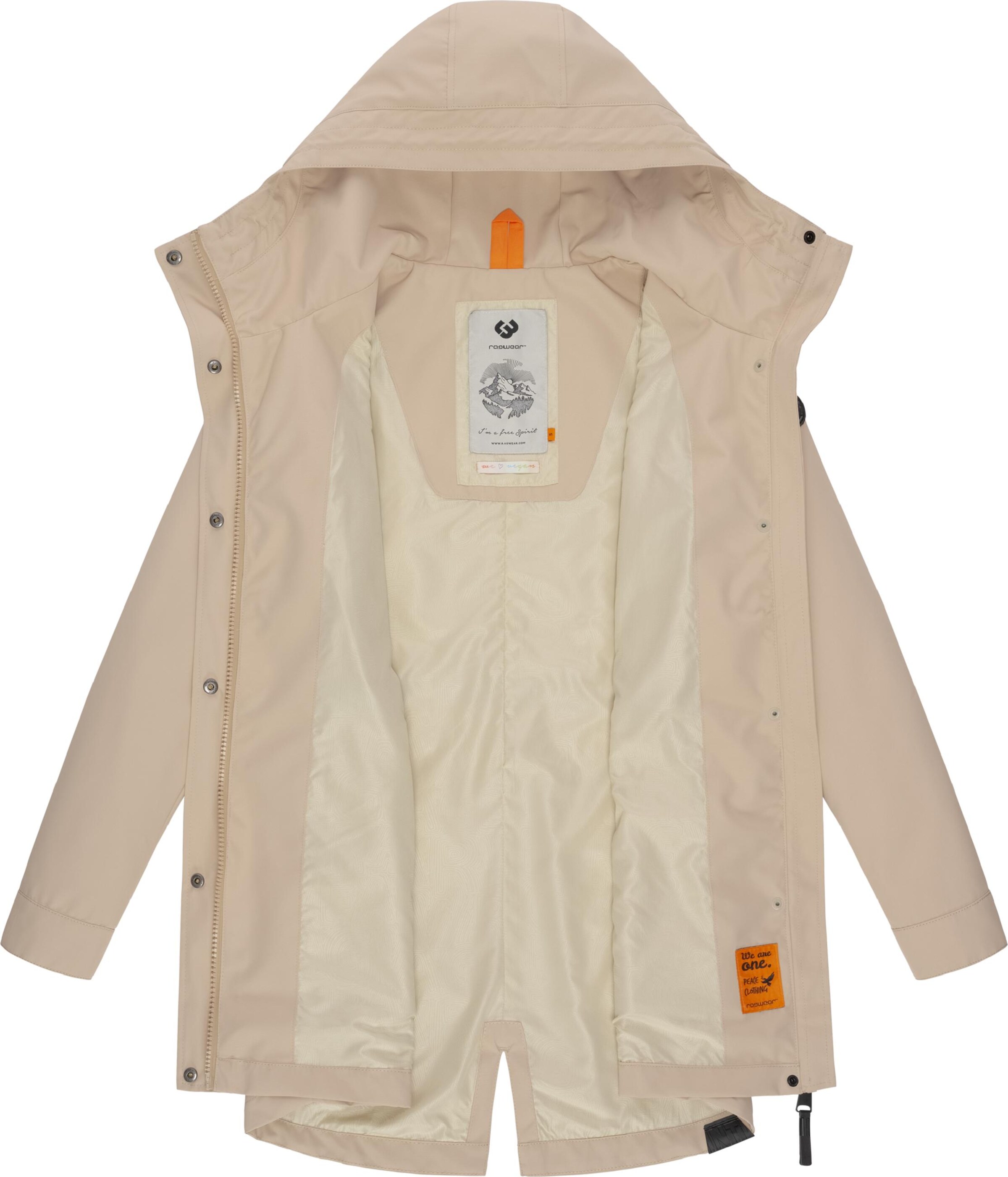 Ragwear Funktionsmantel 'Begonia' in Beige