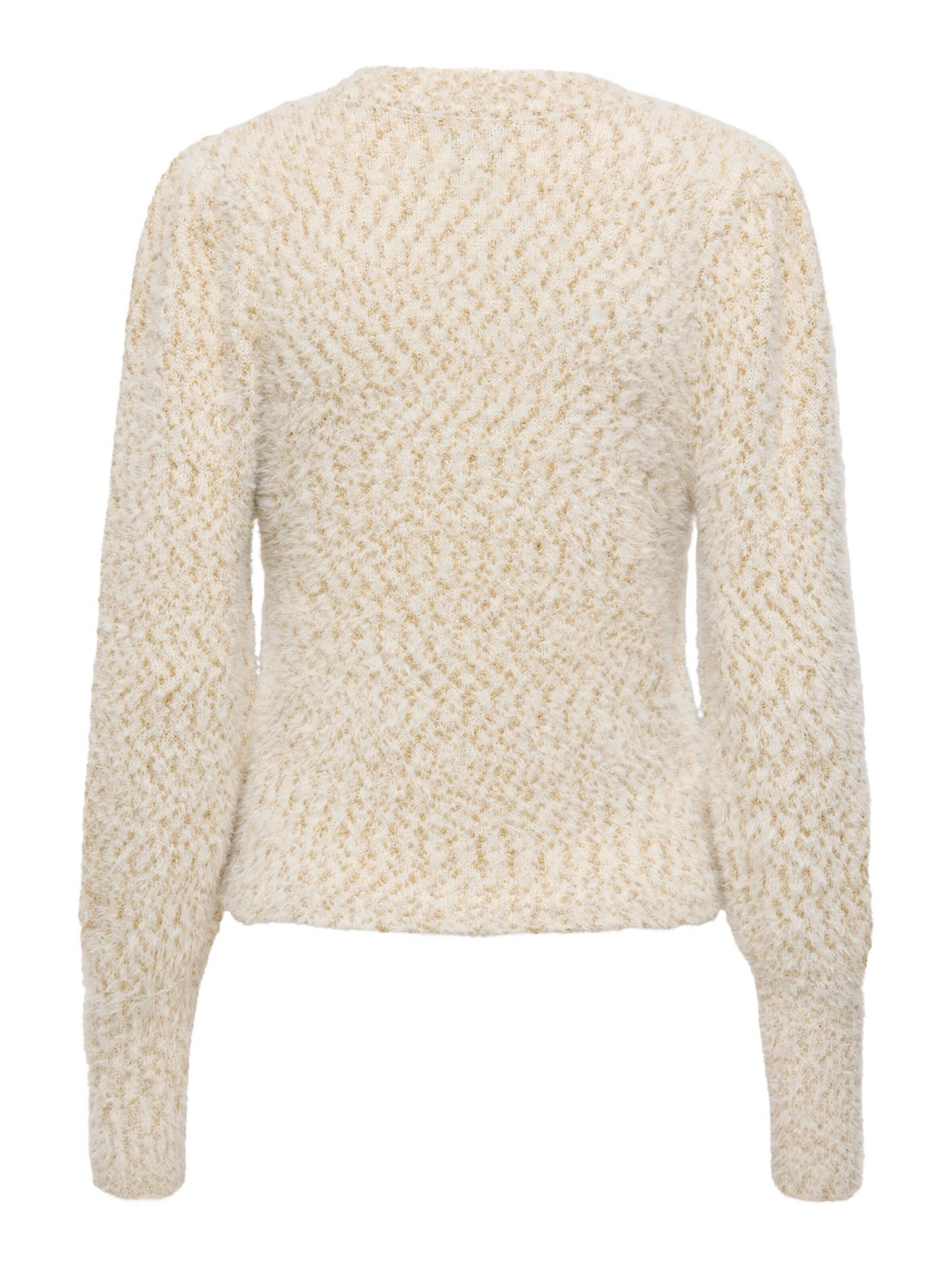 ONLY Knit cardigan 'rosette' in Beige