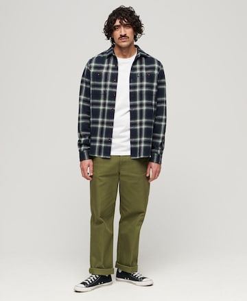Superdry Comfort fit Button Up Shirt in Green