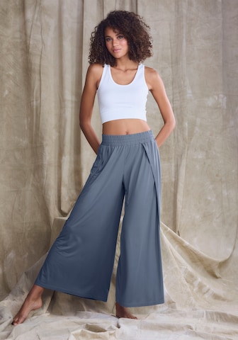 LASCANA Wide Leg Hose in Blau