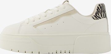 Baskets basses Bershka en blanc