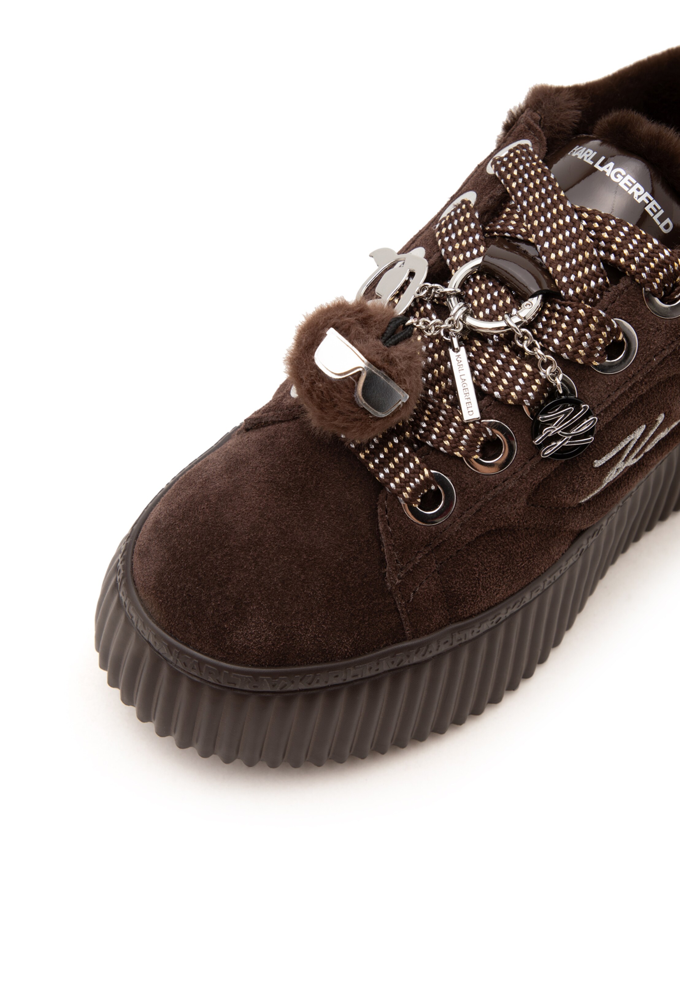 Baskets basses Karl Lagerfeld en marron