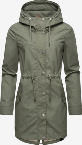 Ragwear Between-Seasons Parka 'Canny' in Green: front