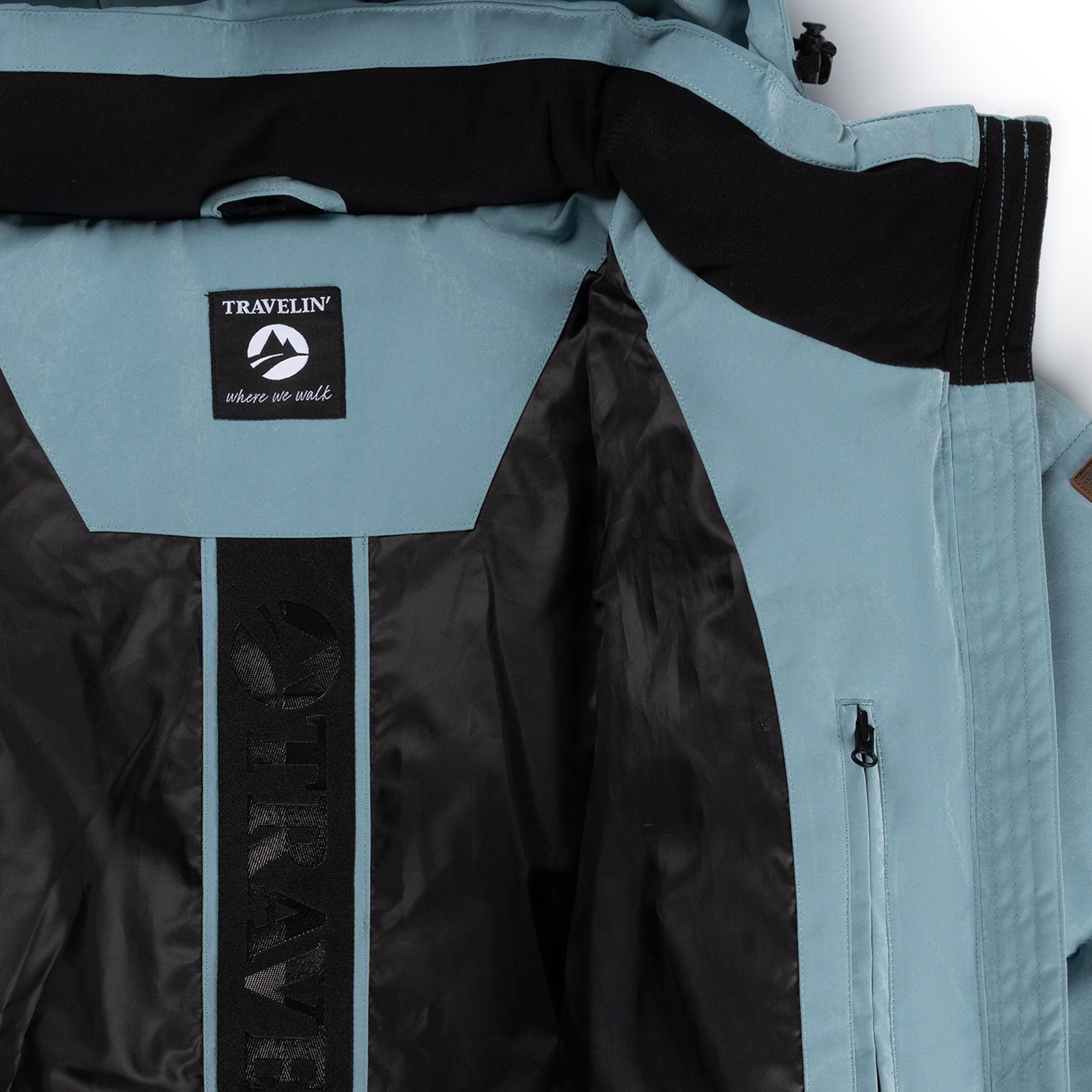 Travelin Winter Coat 'Freya' in Blue