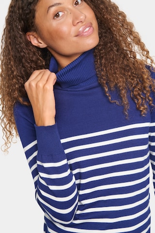 SAINT TROPEZ Sweater 'MilaSZ' in Blue