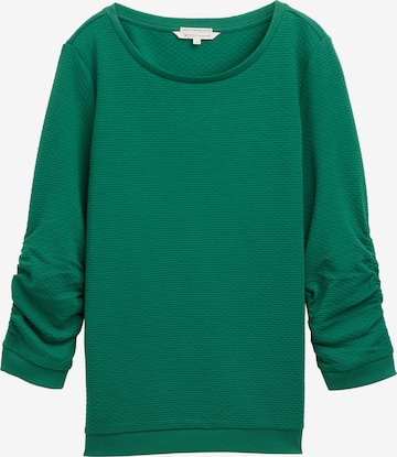 Felpa di TOM TAILOR DENIM in verde: frontale