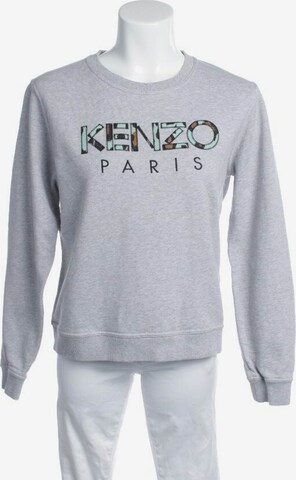 KENZO Sweatshirt & Zip-Up Hoodie in XL in Grey: front