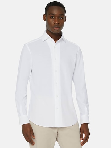 Boggi Milano Regularny krój Koszula w kolorze biały: przód