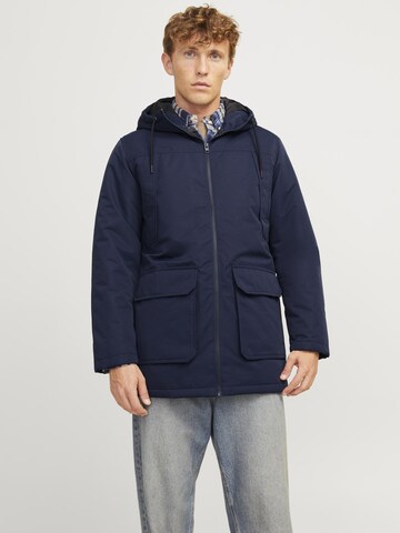 JACK & JONES Vinterparka 'JWHGrand' i blå: forside
