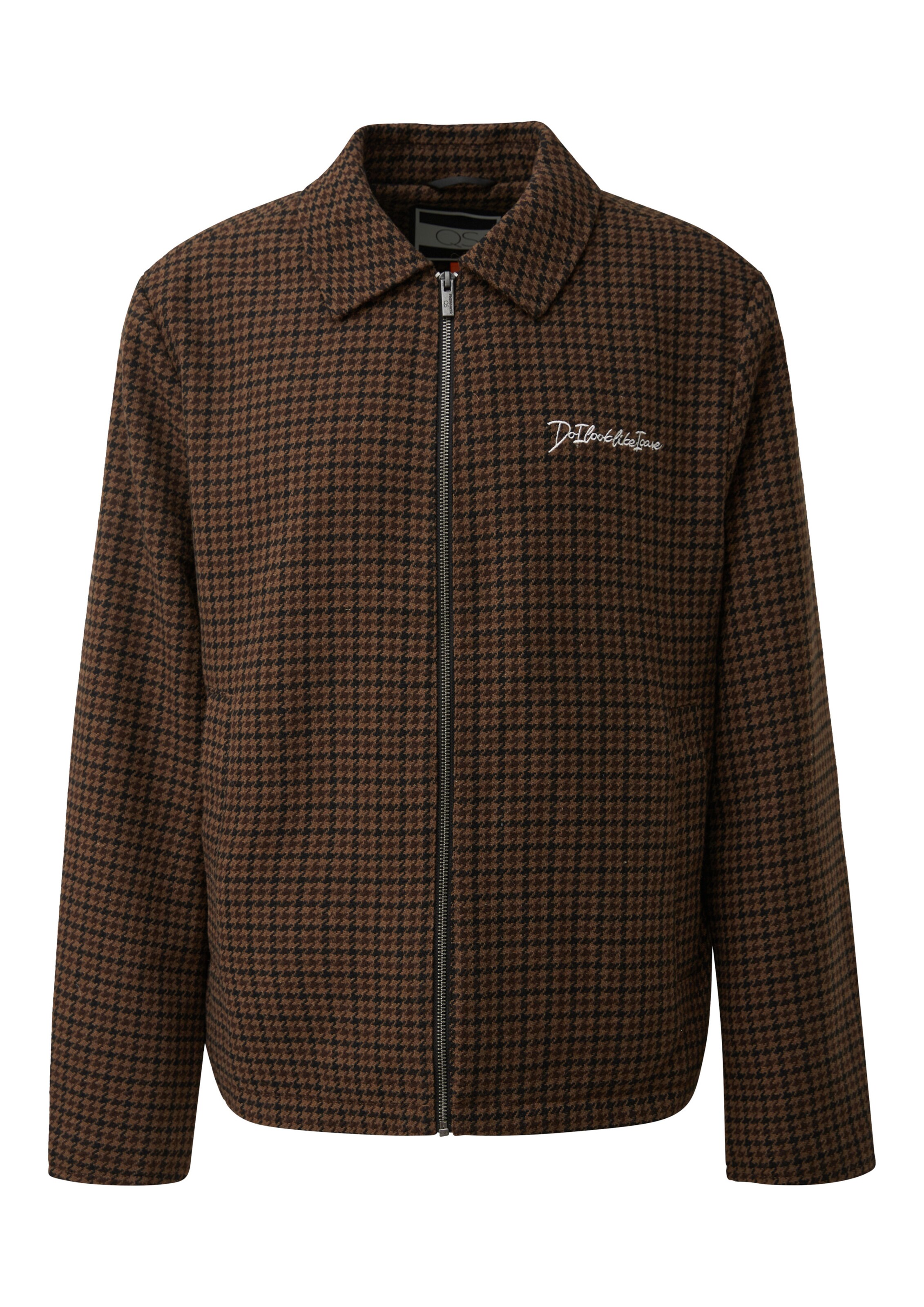 Veste mi-saison QS en marron : devant