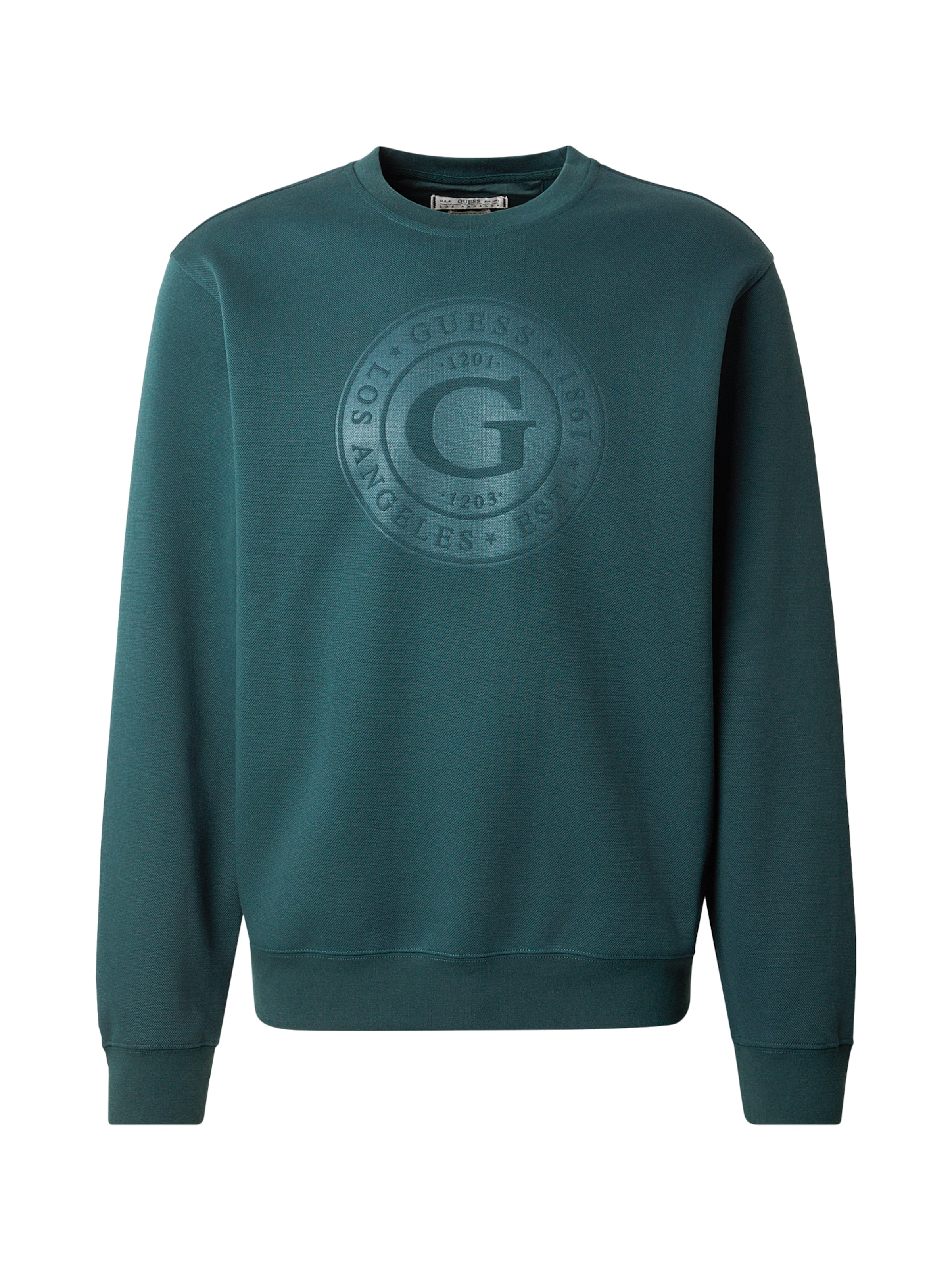 žalia GUESS Megztinis be užsegimo: priekis