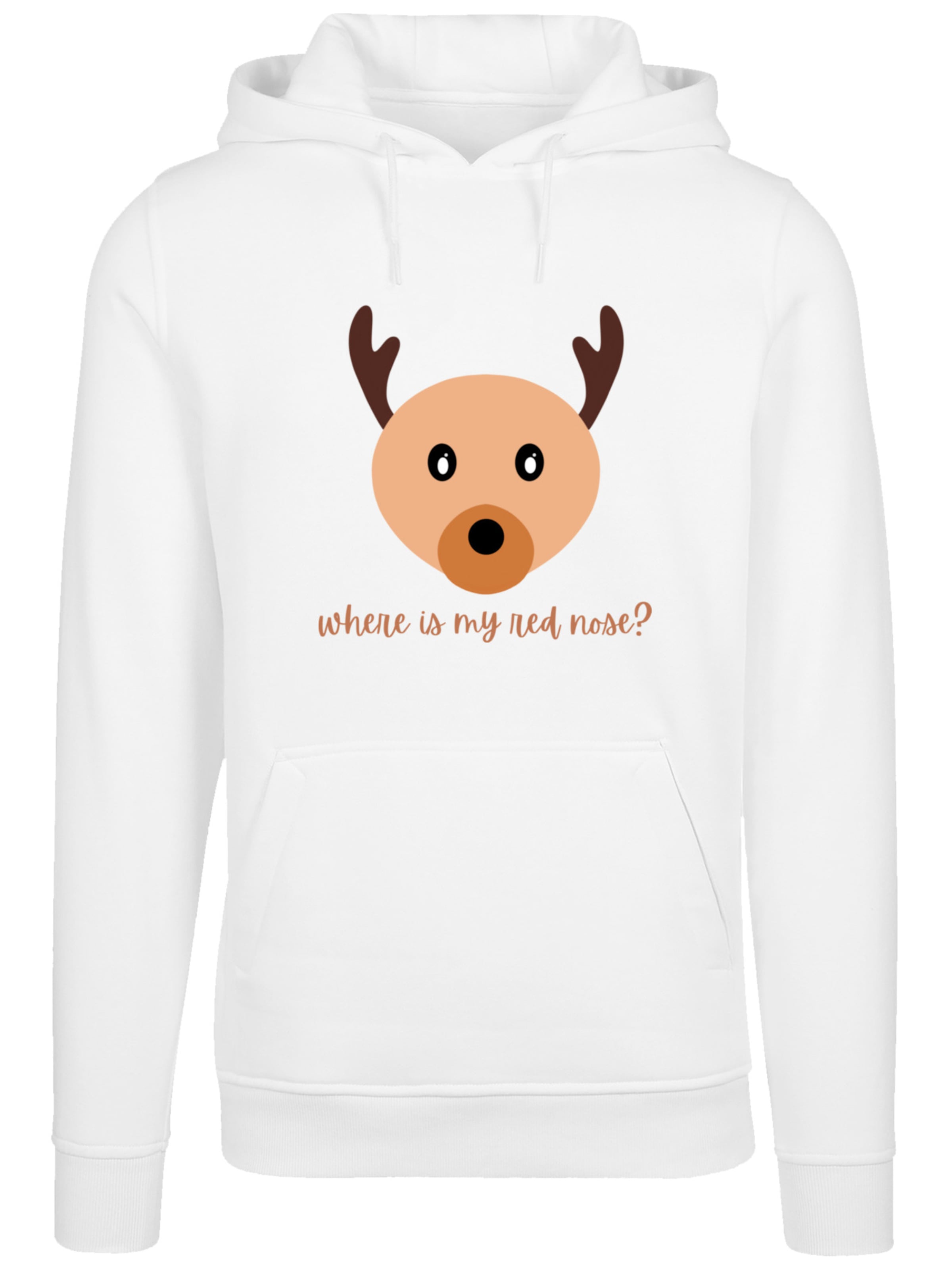 F4NT4STIC Sweatshirt 'Weihnachten' in Wit: voorkant