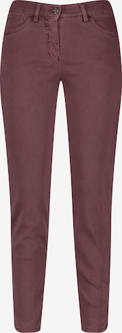 GERRY WEBER Slimfit Jeans in Rood: voorkant