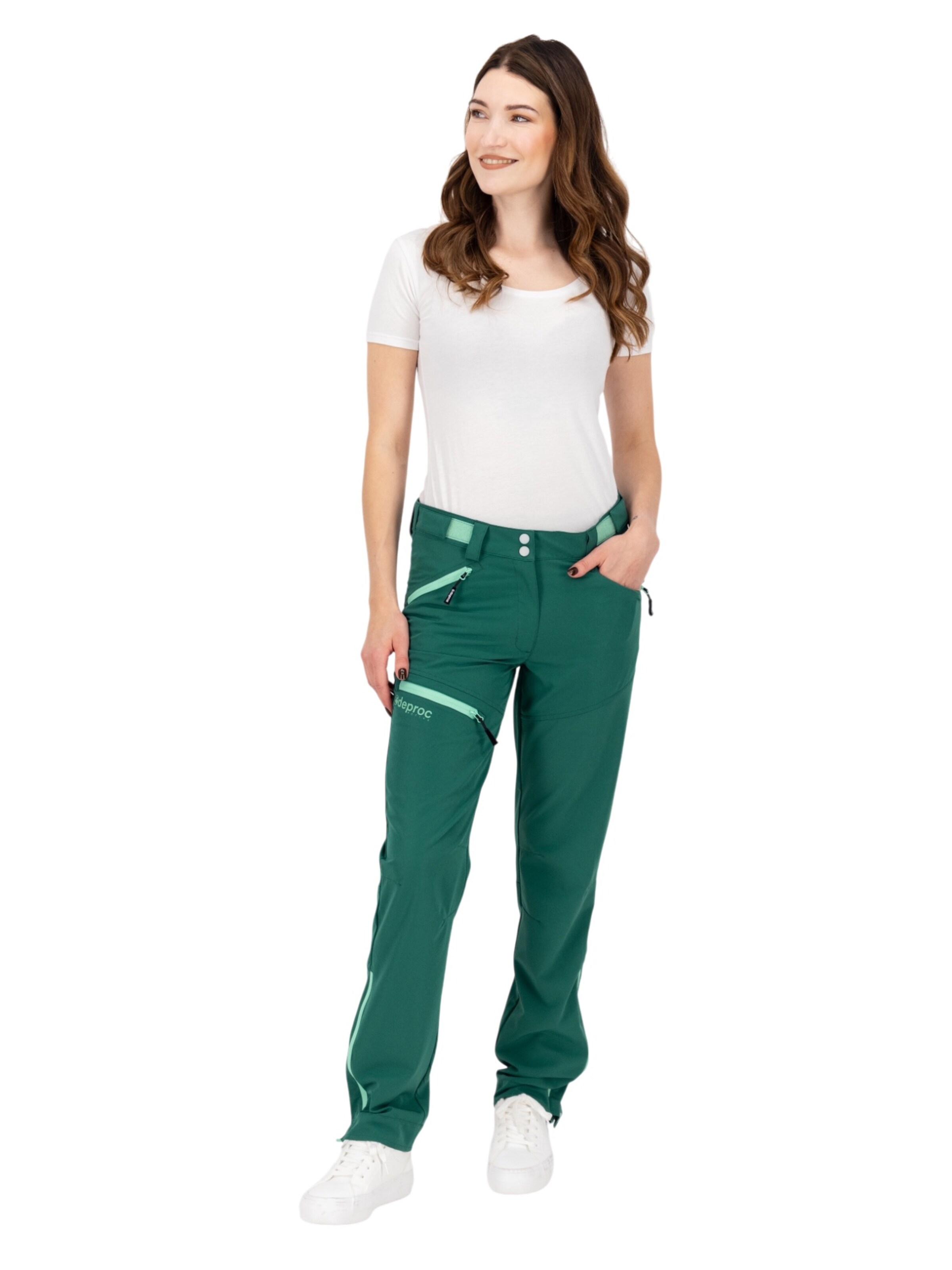 deproc Slimfit Outdoorbroek in Groen