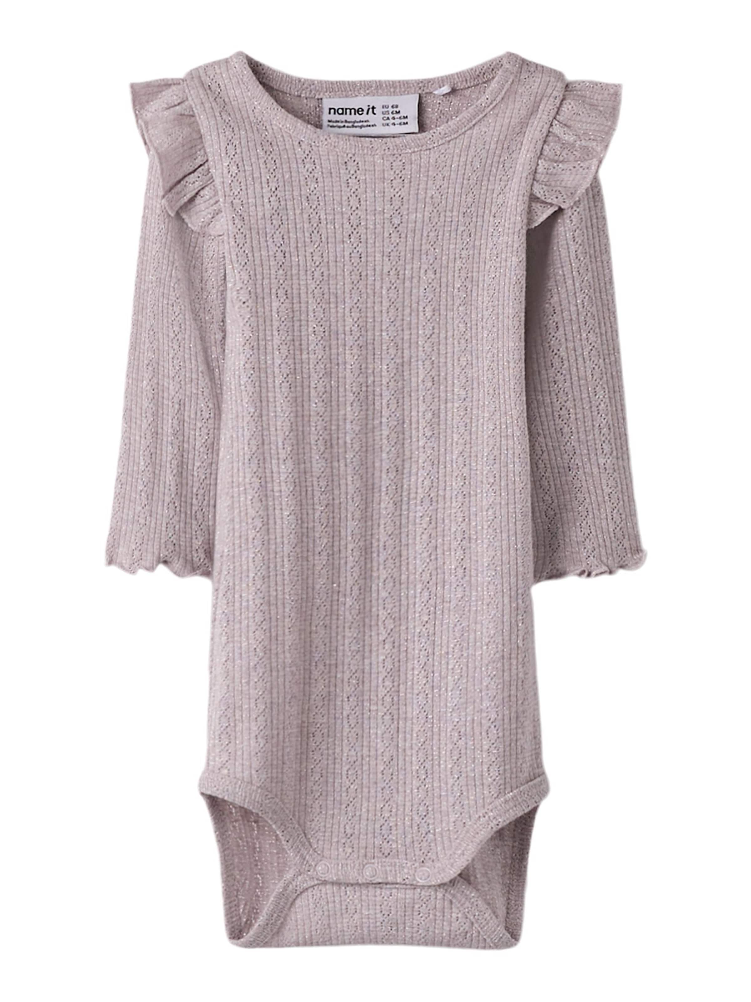 Barboteuse / body NAME IT en violet : devant