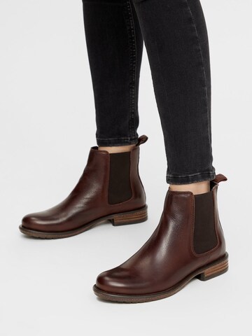 Bianco Chelsea boots in Bruin: voorkant