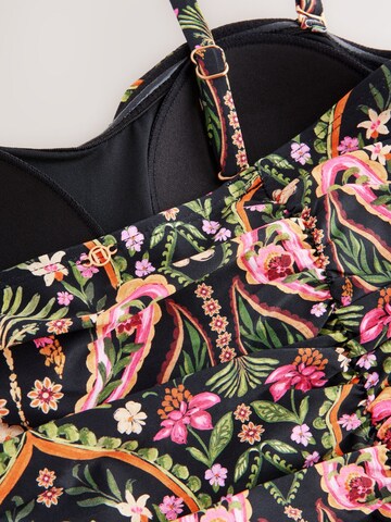 Next Bandeau Strój kąpielowy modelujący sylwetkę w kolorze czarny