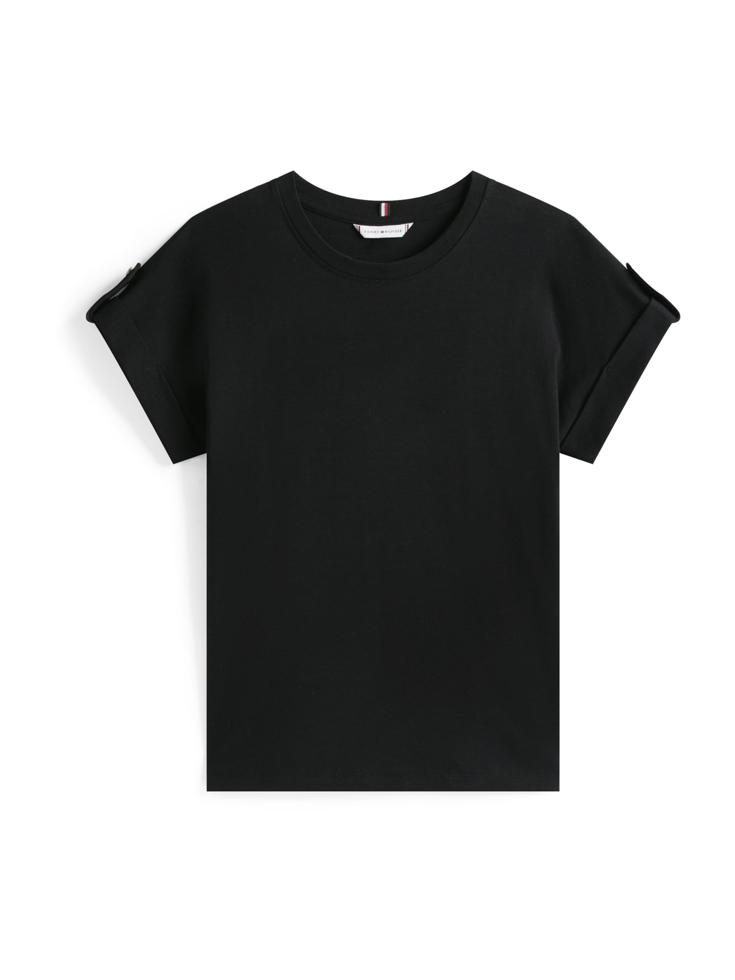 TOMMY HILFIGER Särk, värv must: eest vaates