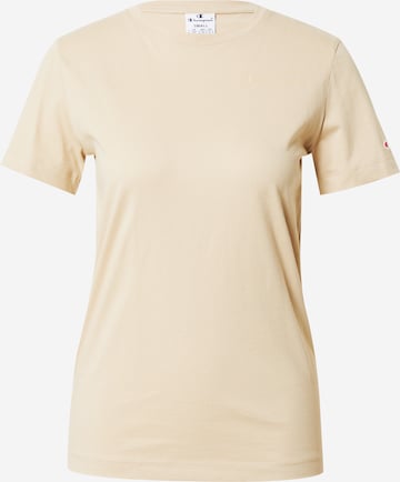 T-shirt Champion Authentic Athletic Apparel en beige : devant