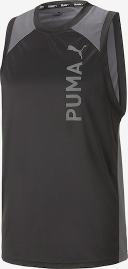 PUMA T-Shirt fonctionnel en gris foncé / noir, Vue avec produit