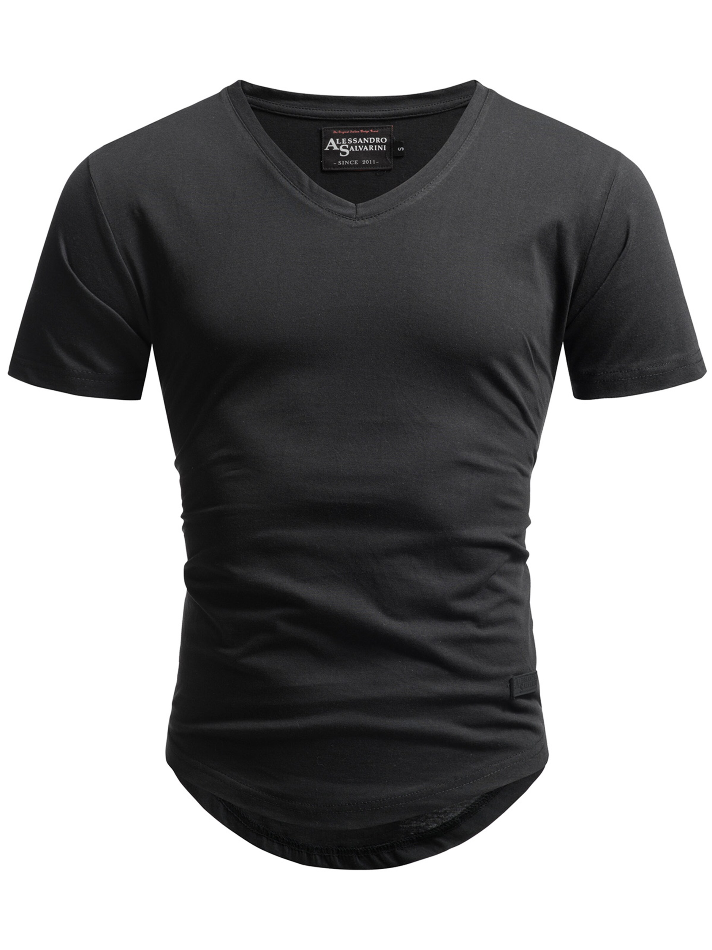 Alessandro Salvarini T-Shirt in Schwarz: Vorderseite