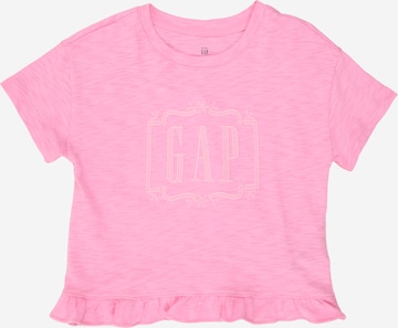 T-Shirt GAP en rose : devant