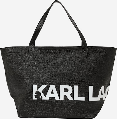 Karl Lagerfeld Ostoskassi 'ESSENTIAL' värissä musta / valkoinen, Tuotenäkymä