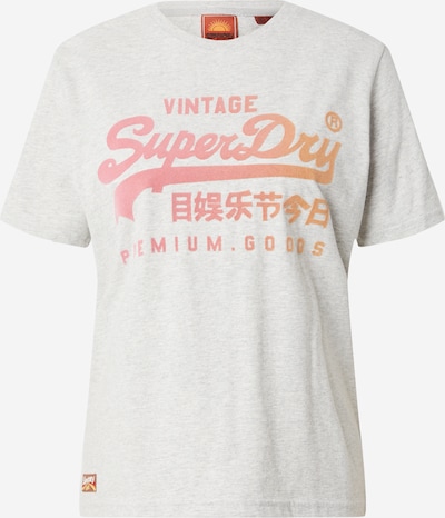 Superdry T-shirt en gris chiné / orange, Vue avec produit