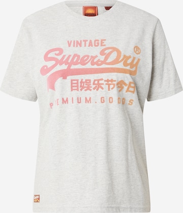 Superdry Тениска в сиво: отпред