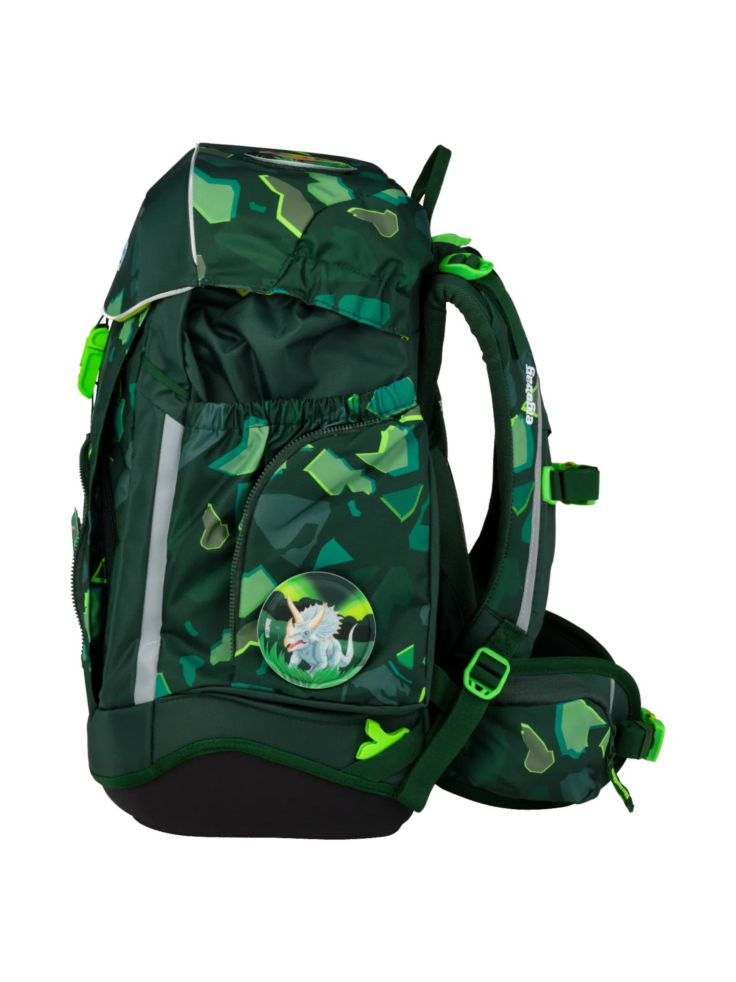 ergobag Backpack 'Schulranzen-Set maxi Set' in Green