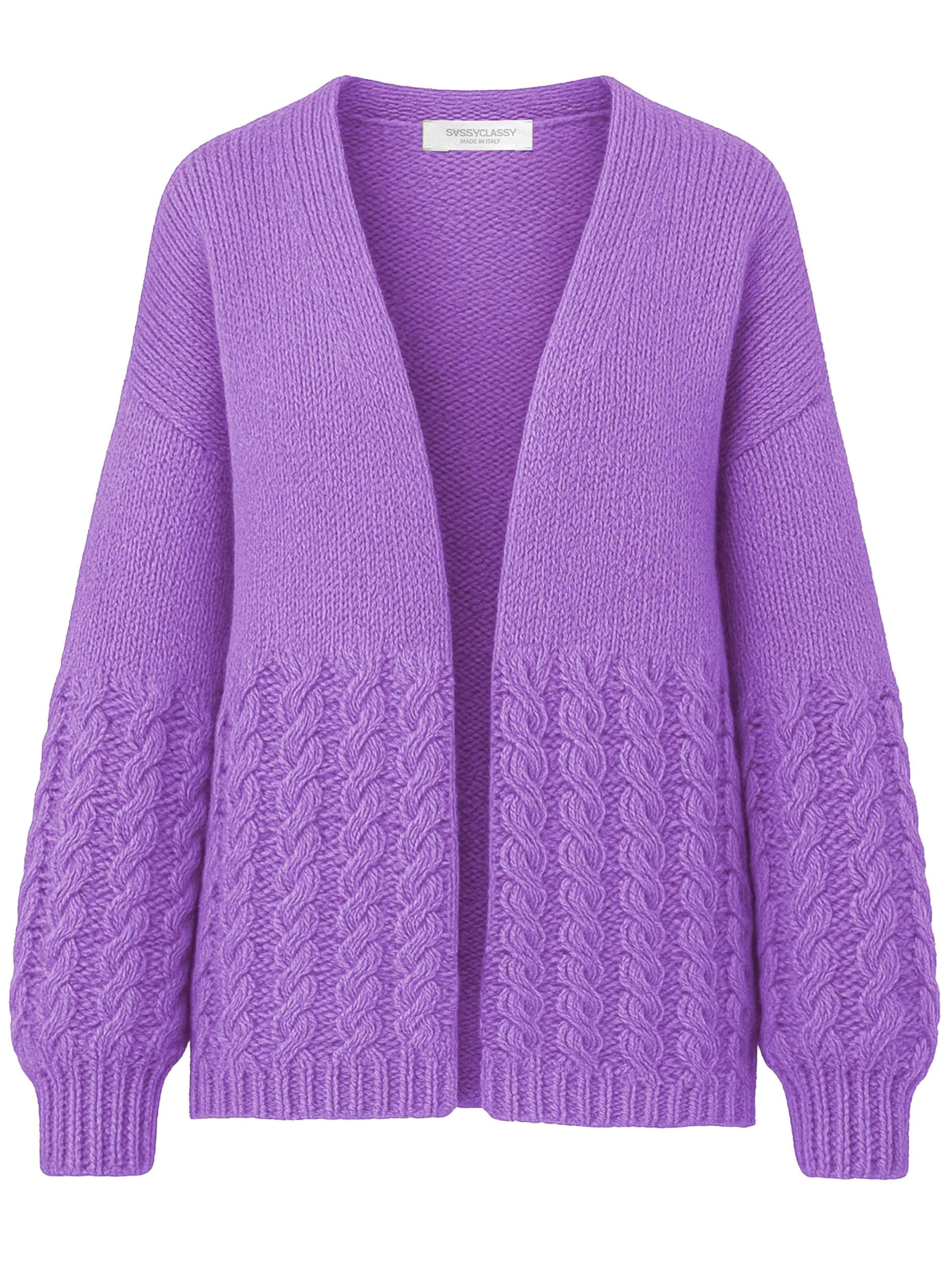 SASSYCLASSY Oversized Cardigan in Lilac, Item view
