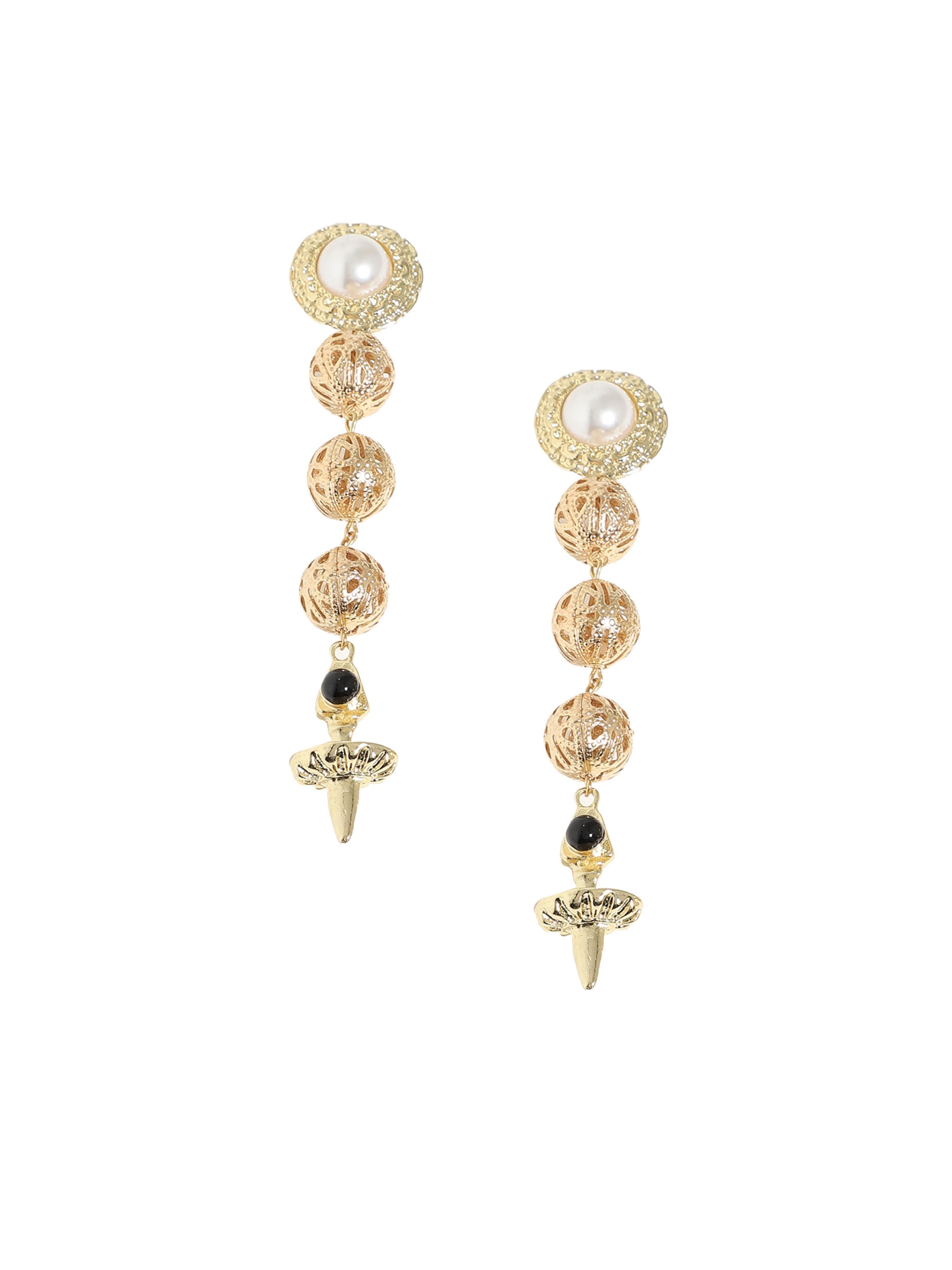 auksinė SOHI Auskarai 'Helga': priekis