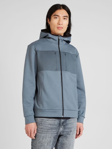 Champion Authentic Athletic Apparel Zip-Up Hoodie in Grey: front