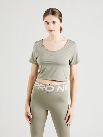 NIKE Performance shirt 'One Classic' in Green: front