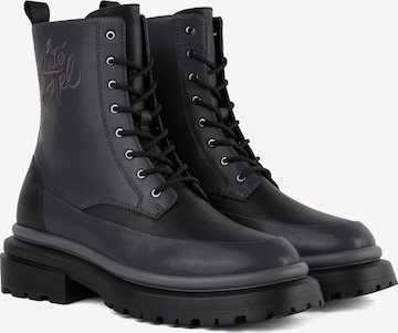 juoda KARL LAGERFELD JEANS Auliniai batai su raišteliais: priekis