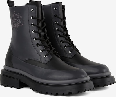 Auliniai batai su raišteliais iš KARL LAGERFELD JEANS, spalva – juoda, Prekių apžvalga