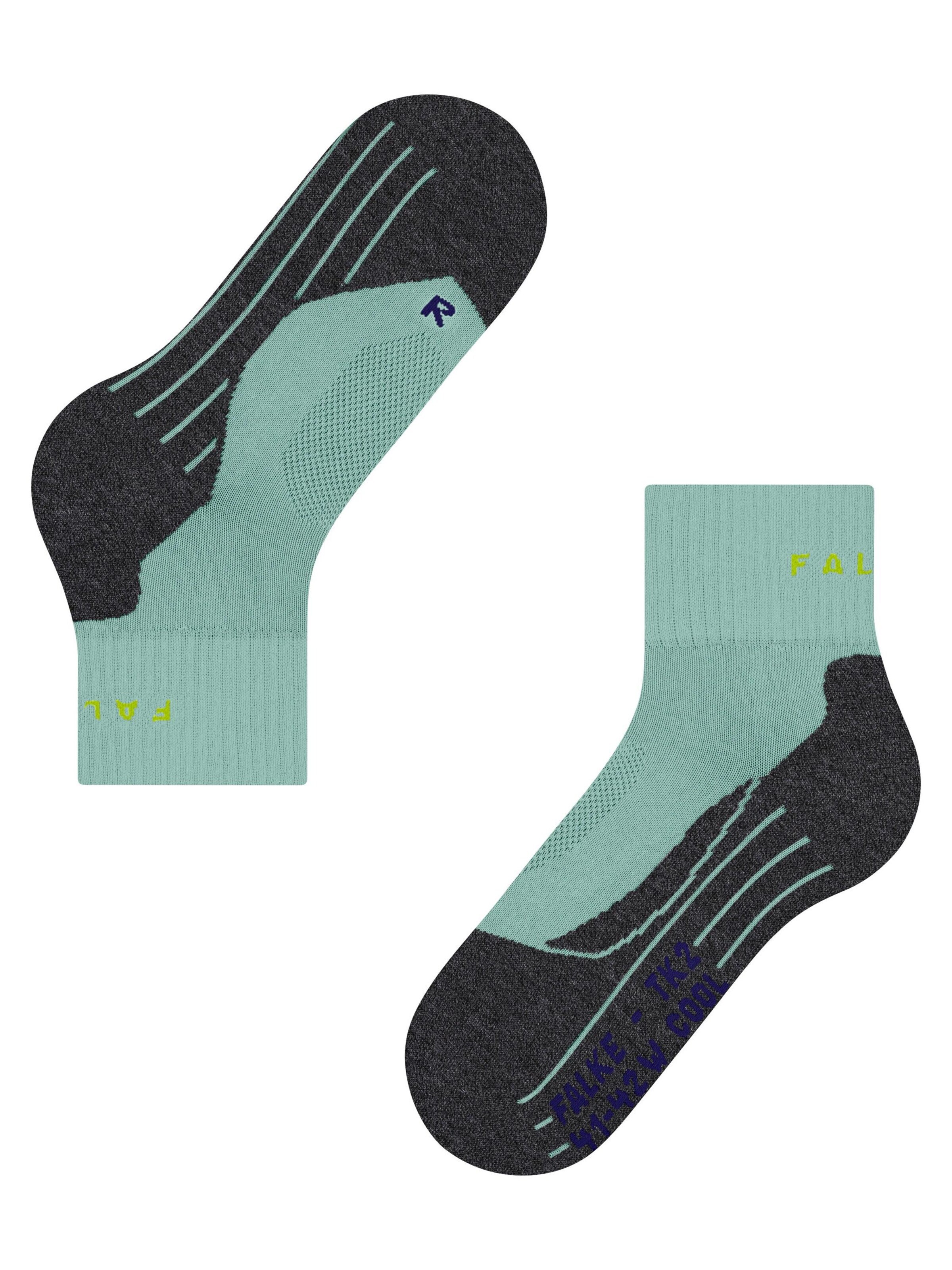 FALKE Athletic Socks 'TK2 Explore Cool Short' in Green