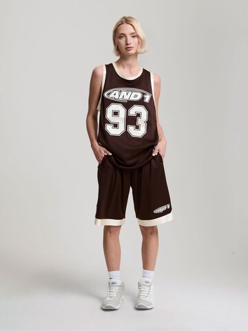 AND1 Loosefit Παντελόνι σε καφέ