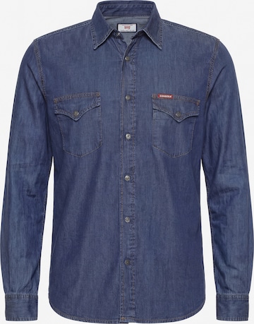 Carrera Jeans Shirt 'Western' in Blau: Vorderseite