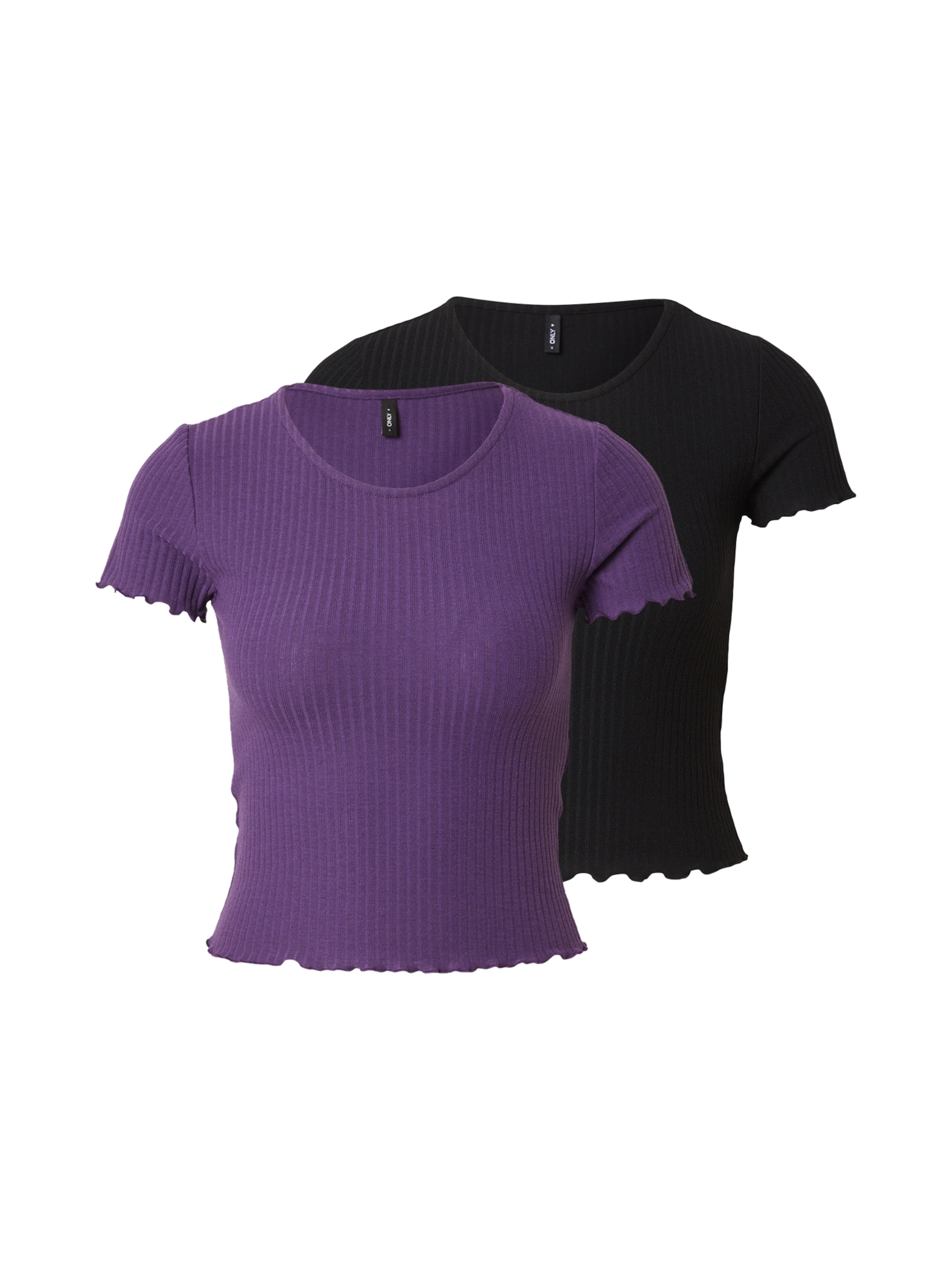 ONLY Tričko 'ONLEMMA' – fialová: přední strana