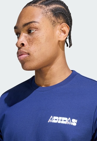 ADIDAS SPORTSWEAR Funkční tričko 'Novelty Cards' – modrá