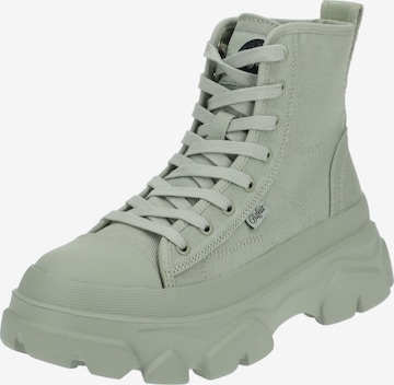 BUFFALO High-Top Sneakers in Green: front