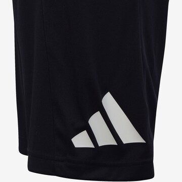 ADIDAS SPORTSWEAR Normální Sportovní kalhoty 'Train Essentials Aeroready Logo -Fit' – černá