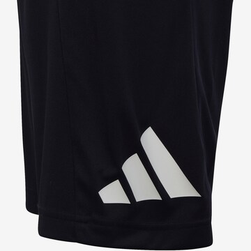 ADIDAS SPORTSWEAR Normalny krój Spodnie sportowe 'Train Essentials Aeroready Logo -Fit' w kolorze czarny